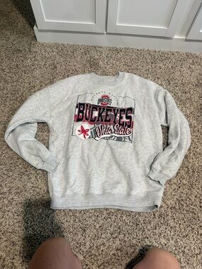 Buckeyes Gray Crewneck Sweatshirt